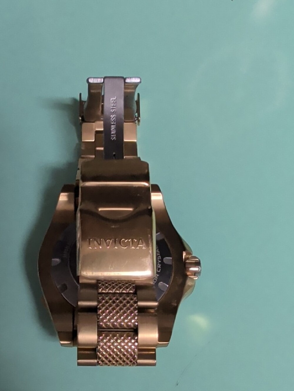 Invicta Gold Tone Men's Chronograph Watch with Mesh Accent - Picture 6 of 6